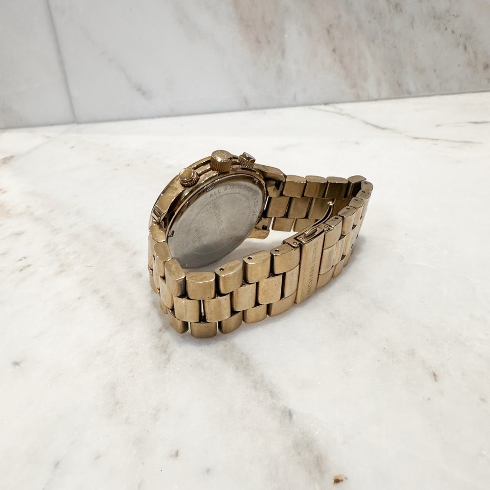 MICHAEL KORS Gold Runway Chronograph Watch - Picture 7 of 14